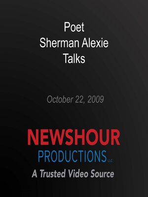 cover image of Poet Sherman Alexie Talks